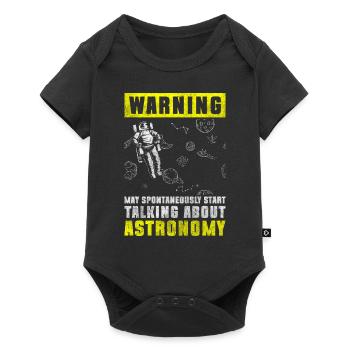 Universe Space Astronomer - Baby Premium short-sleeve bodysuit - black - Front