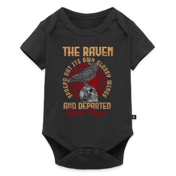 Crow Odin Black Rune - Baby Premium short-sleeve bodysuit - black - Front
