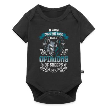 Wolves Predator Strength - Baby Premium short-sleeve bodysuit - black - Front