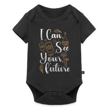 Fortune Teller Horoscope Tarot Cards Magic - Baby Premium short-sleeve bodysuit - black - Front