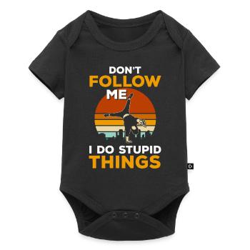 Freerunning Running Fitness - Baby Premium short-sleeve bodysuit - black - Front