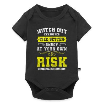 Tiler Floor Men - Baby Premium short-sleeve bodysuit - black - Front