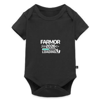Oma 2026 schwedisch - Baby Premium Kurzarmbody - Schwarz - Vorne