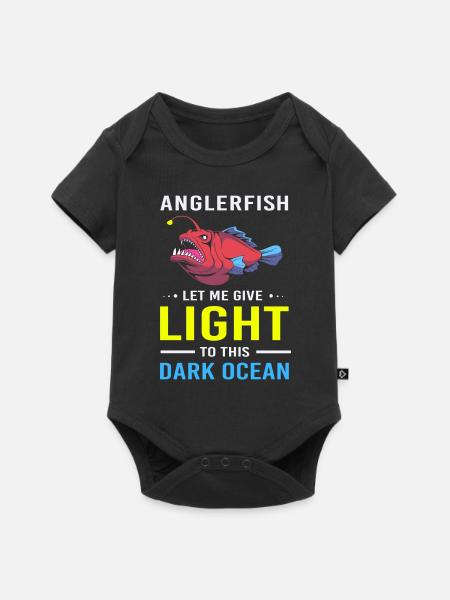 Anglerfisch - Baby Premium Kurzarmbody - Schwarz