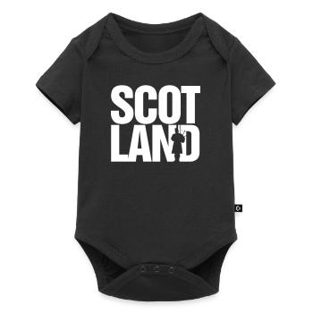 Ecosse Bagpipe Ecossaise Musique - Body à manches courtes Premium Bébé - noir - Devant