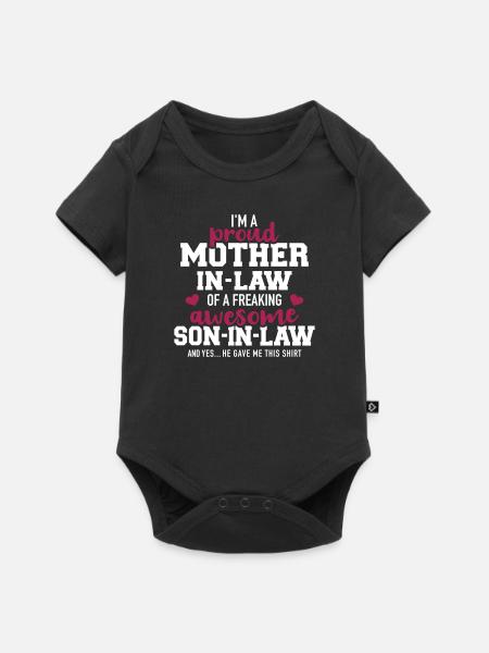 Schwiegermutter - Premium kortærmet baby-body  - sort