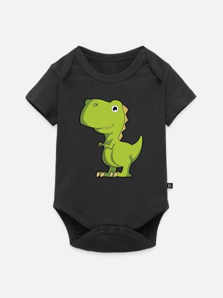 Rex - Baby Premium Kurzarmbody - Schwarz