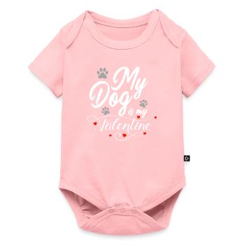 Amoureux de chien - Body à manches courtes Premium Bébé - rose - Devant