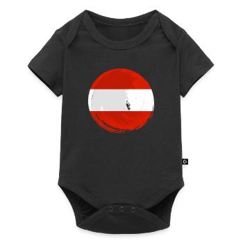Drapeau de l’Autriche Drapeau autrichien AT - Body à manches courtes Premium Bébé - noir - Devant