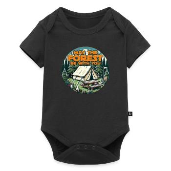 May the Forest Be With You - Baby Premium short-sleeve bodysuit - black - Front