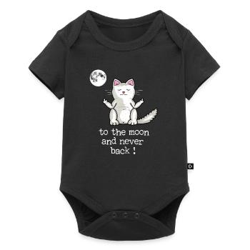 Doigts du doigt jusqu’à la lune - Body à manches courtes Premium Bébé - noir - Devant
