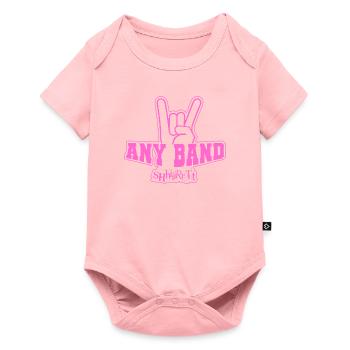 N’importe quelle chemise de bande - rose - Body à manches courtes Premium Bébé - rose - Devant