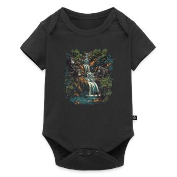 Gorilla Monkey Animal Baby Cub Monkey Gorillas - Baby Premium short-sleeve bodysuit - black - Front