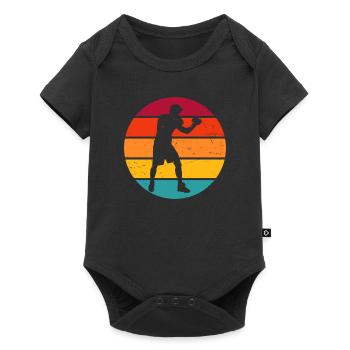 Boxe Boxe Femmes Boxe Hommes Boxeur - Body à manches courtes Premium Bébé - noir - Devant
