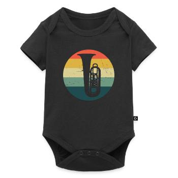 Tuba Instrument à vent Tuba Musique à vent Tuba - Body à manches courtes Premium Bébé - noir - Devant
