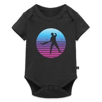Jai Alai Pelote Basque Hommes Pelote Femmes - Body à manches courtes Premium Bébé - noir - Devant