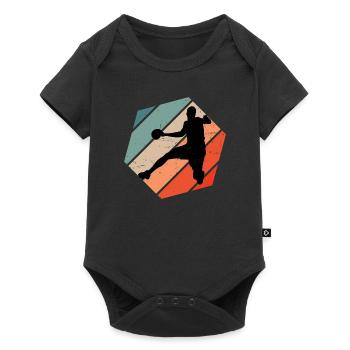 Men's Women's Handball Player Handball Handball Player - Baby Premium short-sleeve bodysuit - black - Front