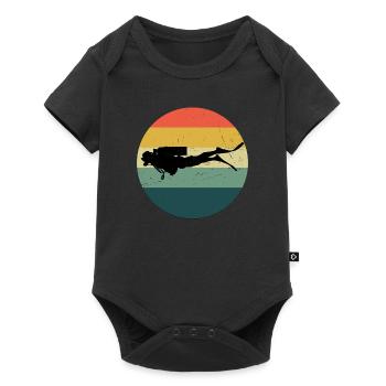 Plongée sous-marine Femmes Plongeur Plongeur Sous-marin Hommes - Body à manches courtes Premium Bébé - noir - Devant