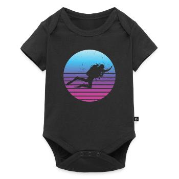 Plongée libre Scuba Diver Plongée Hommes - Body à manches courtes Premium Bébé - noir - Devant