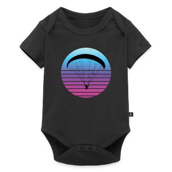 Parapente Gleitschirm Paragleiten Parapente - Body à manches courtes Premium Bébé - noir - Devant