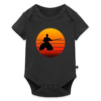 Men's Martial Arts Aikidoka Women Aikido Martial Ar - Baby Premium short-sleeve bodysuit - black - Front