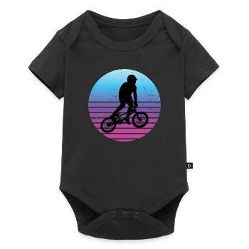 BMX Vélo Hommes BMX Garçons BMX Cyclisme - Body à manches courtes Premium Bébé - noir - Devant