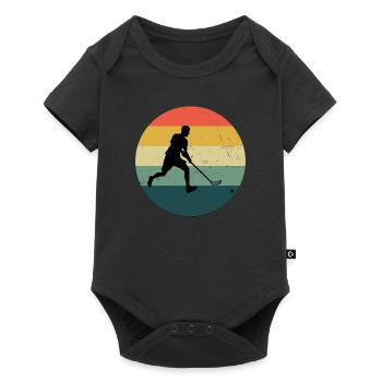 Innebandy Homme Floorball Floorball Floorball Spie - Body à manches courtes Premium Bébé - noir - Devant