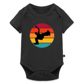 Bgirl Bboy Homme Hip Hop Breakdance Hiphop - Body à manches courtes Premium Bébé - noir - Devant