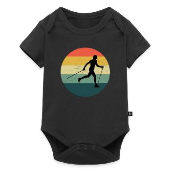 Women's Nordic Walking Nordic Walker Walking - Baby Premium short-sleeve bodysuit - black - Front