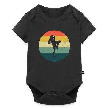 Thai Boxing Thai Boxing Men Thai Boxer Thai Boxer - Baby Premium short-sleeve bodysuit - black - Front