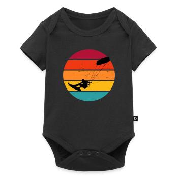 Femmes Hommes Kitesurf Kitesurf Kitesurf Kitesurf - Body à manches courtes Premium Bébé - noir - Devant