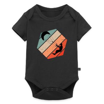 Hommes Femmes Kitesurf Kitesurf Kitesurf Kitesurf Kitesurf - Body à manches courtes Premium Bébé - noir - Devant