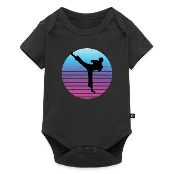 Women's Kickboxing Kickboxer Boxing Kickboxing - Baby Premium short-sleeve bodysuit - black - Front