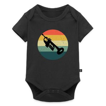 Trumpet Women Trumpeter Trumpet Player Jazz Trompe - Baby Premium short-sleeve bodysuit - black - Front