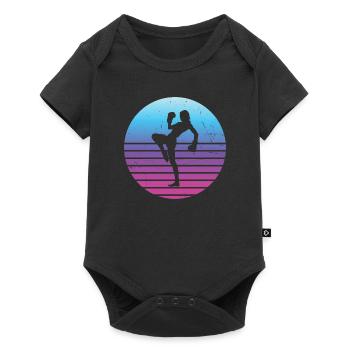 Kickboxing Kickboxing Kickboxer Men Boxing - Baby Premium short-sleeve bodysuit - black - Front