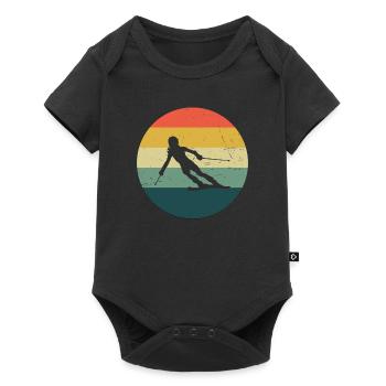 Stunt Ski Femmes Ski Hommes Ski Ski - Body à manches courtes Premium Bébé - noir - Devant