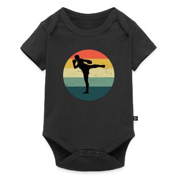 Thai Boxing Muay Thai Thai Boxer Men Thai Boxing - Baby Premium short-sleeve bodysuit - black - Front
