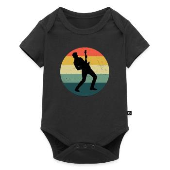 Guitar classical guitar Electric Guitar Women - Baby Premium short-sleeve bodysuit - black - Front