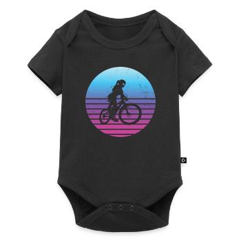 Femmes Cyclisme VTT VTT - Body à manches courtes Premium Bébé - noir - Devant