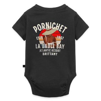 Glamorous Pornichet - Baby Premium short-sleeve bodysuit - black - Back