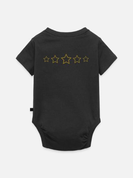 Sternen - Baby Premium Kurzarmbody - Schwarz