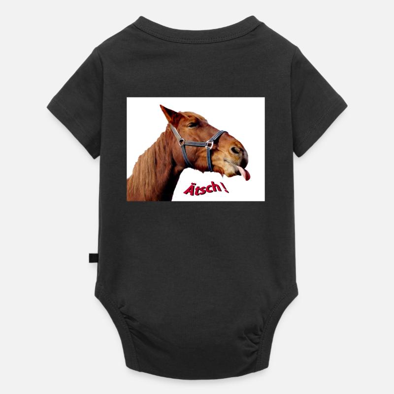 Ätsch! - Baby Premium Kurzarmbody - Schwarz