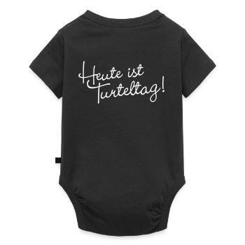 Today is Turteltag - Baby Premium short-sleeve bodysuit - black - Back
