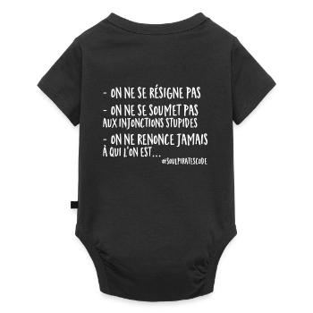 Soul Pirates - Le code pirate - Body à manches courtes Premium Bébé - noir - Dos