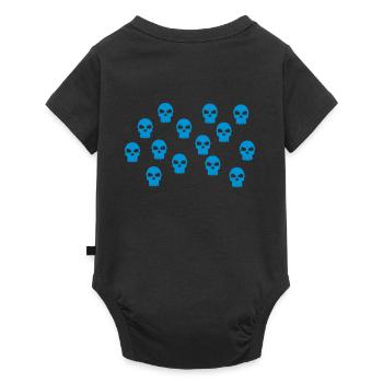 Totenkopf - Baby Premium Kurzarmbody - Schwarz - Hinten