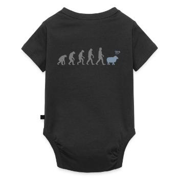 evolution mouton - Body à manches courtes Premium Bébé - noir - Dos
