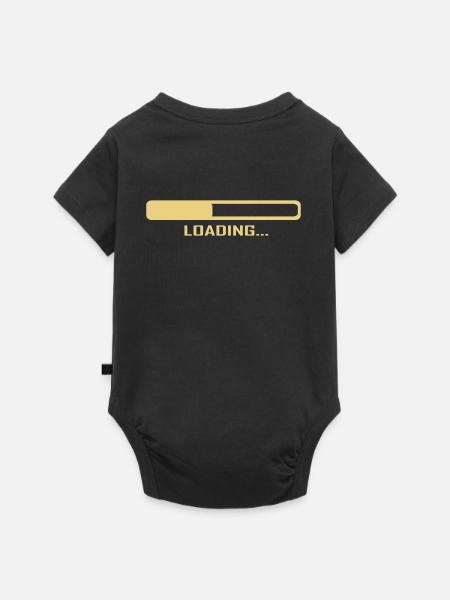 Loading - Ladebalken - Computer - Baby Premium Kurzarmbody - Schwarz