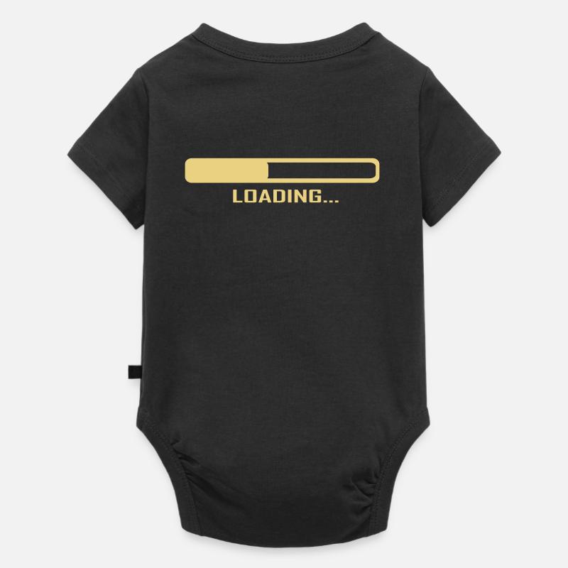Loading - Ordinateur - Body à manches courtes Premium Bébé - noir