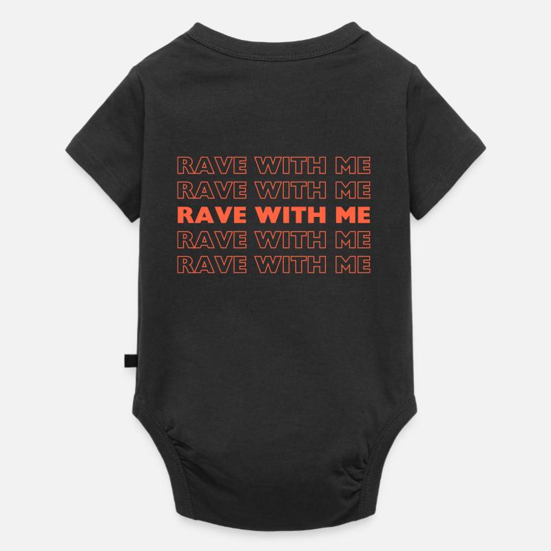 Rave With me - Baby Premium short-sleeve bodysuit - black