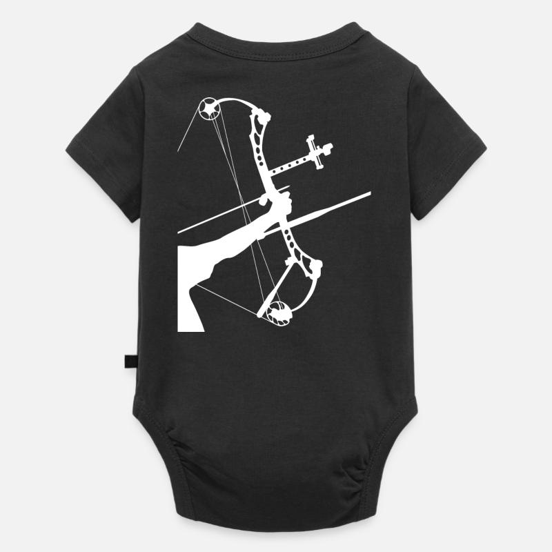 ArcLab CompoundArcherEvolution-White - Body à manches courtes Premium Bébé - noir